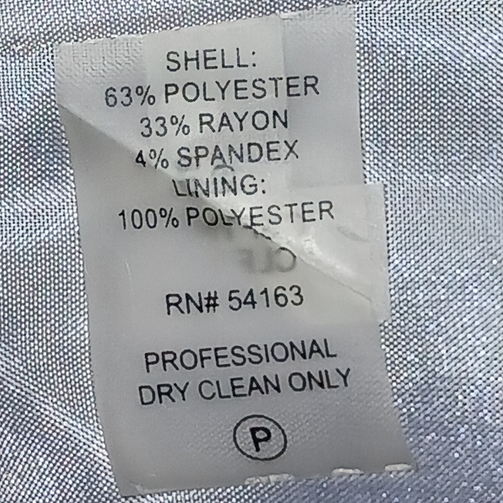 Calvin Klein Solid Gray 2 Button Long Sleeve Blaz… - image 6